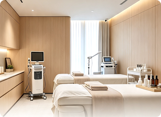 Modern scalp treatment room